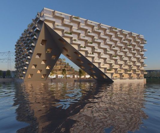 Il nuovo condominio sull’acqua nel cuore di Amsterdam