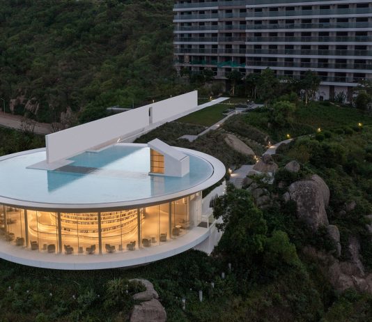 Water drop library, il nuovo progetto di 3andwich Design / He Wei Studio