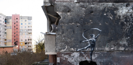 Sette opere di Banksy in Ucraina: la conferma dello street artist