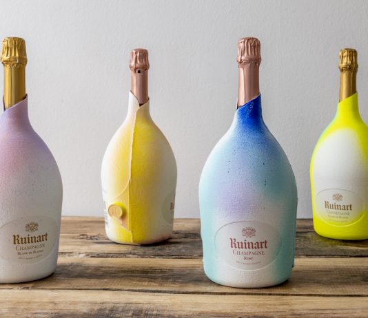Gioele Amaro x Ruinart: la second skin d’arte, per uno champagne sostenibile