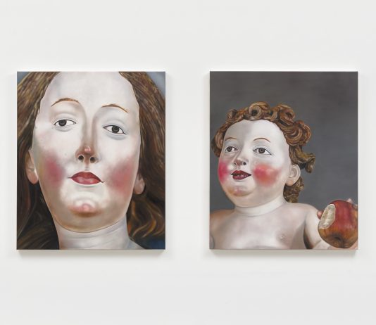 Karin Kneffel, Face of a Woman, Head of a Child – Gagosian
