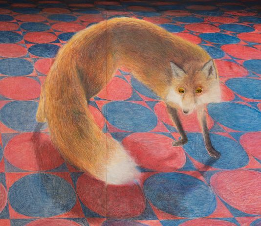 Il meglio del 2022 secondo il mondo dell’arte. La selezione di Giancarlo Politi Valerio Nicolai, Sole con le code, 2022. Dettaglio. Matite colorate e acrilici su pannelli di legno, e performer. 450 x 300 x 110 cm. Fotografia di Marco Davolio. Courtesy Clima Gallery, Milano.