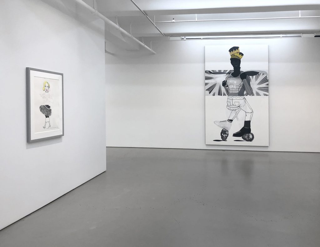 Kerry James Marshall, _Exquisite corpse. this is not the game_, installation view at Jack Shainman Gallery