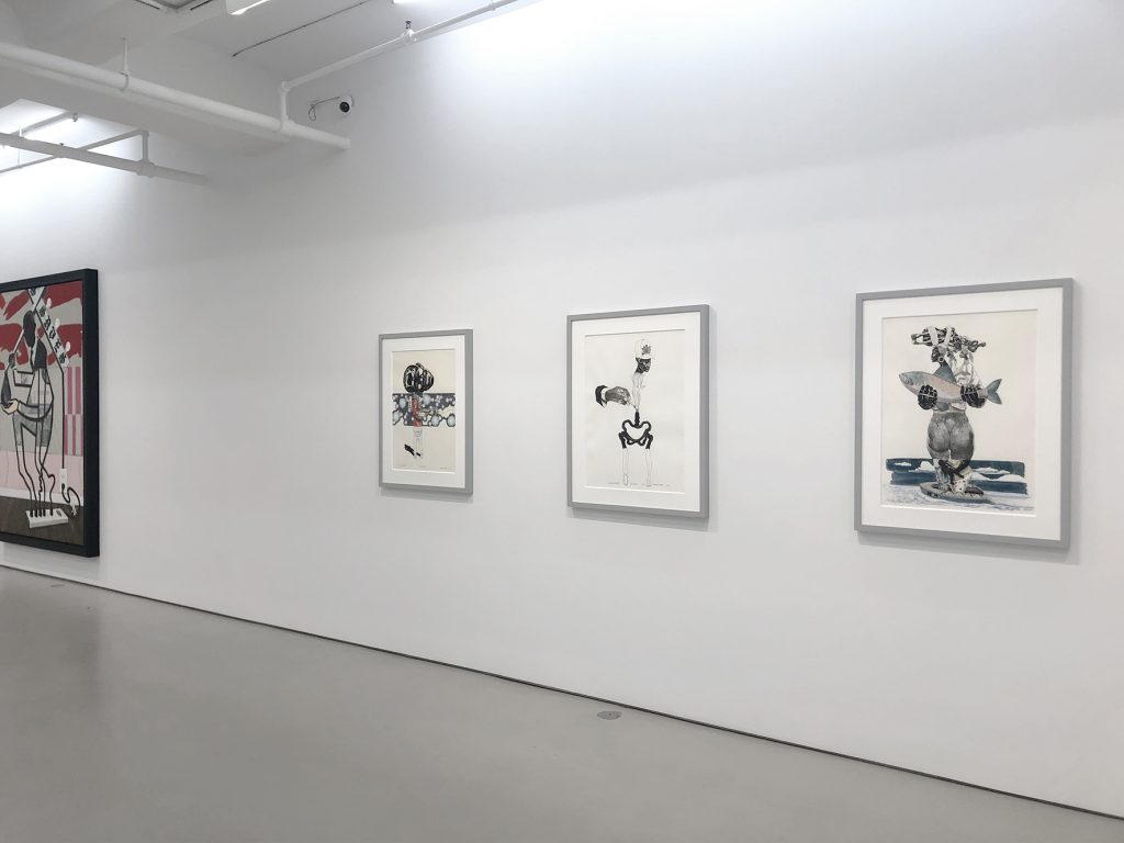 Kerry James Marshall, _Exquisite corpse. this is not the game_, installation view at Jack Shainman Gallery