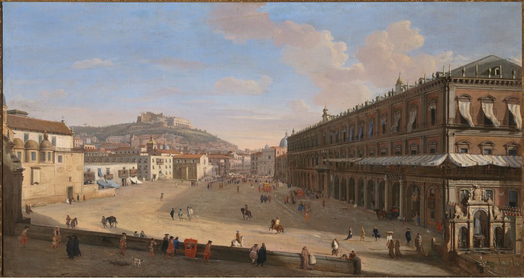 Veduta di Napoli con Largo di Palazzo