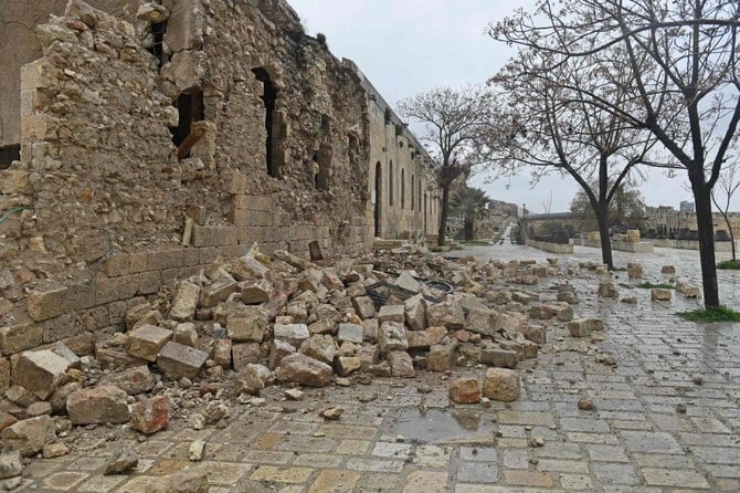 La Cittadella Antica di Aleppo danneggiata dal terremoto del 6 febbraio 2023