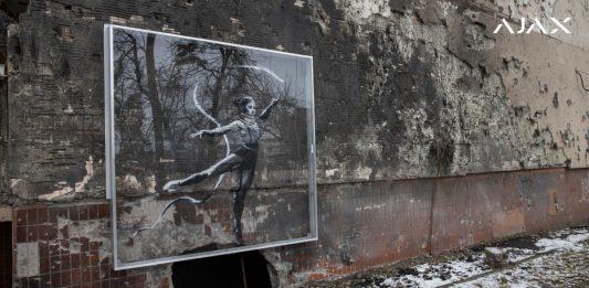 Arte in zona di guerra: come proteggere le opere di Banksy in Ucraina
