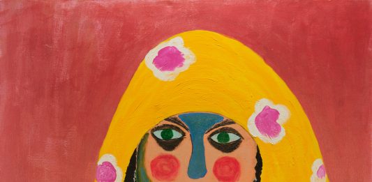 Fabio Bellotti, For your eyes only – Galleria Antonia Jannone, Milano Fabio Bellotti, MADAME HELENE VON JAWLENSKY, cm 100 x 100, acrilico e carboncino su tela_©Henrik Blomqvist