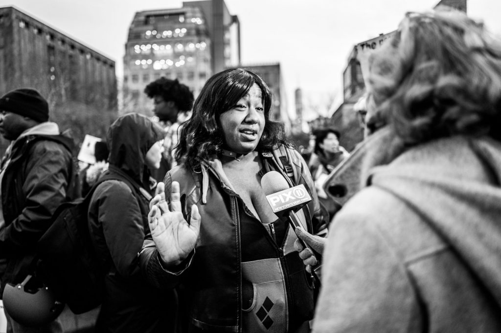 La manifestazione per Tyre Nichols, a New York. ph. Francesca Magnani