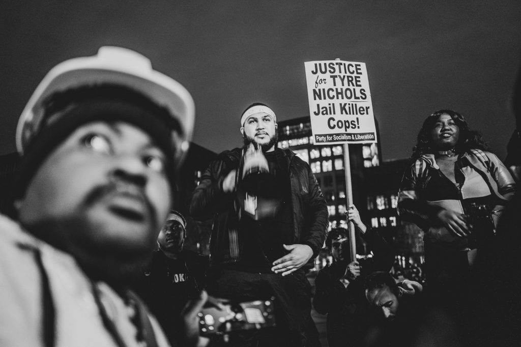 La manifestazione per Tyre Nichols, a New York. ph. Francesca Magnani