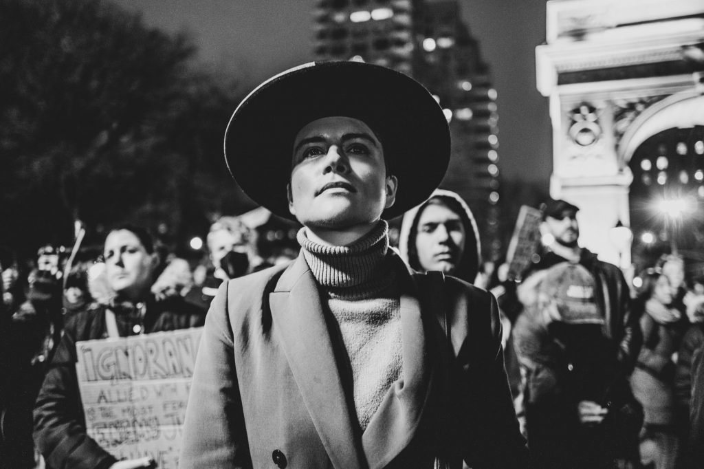 La manifestazione per Tyre Nichols, a New York. ph. Francesca Magnani