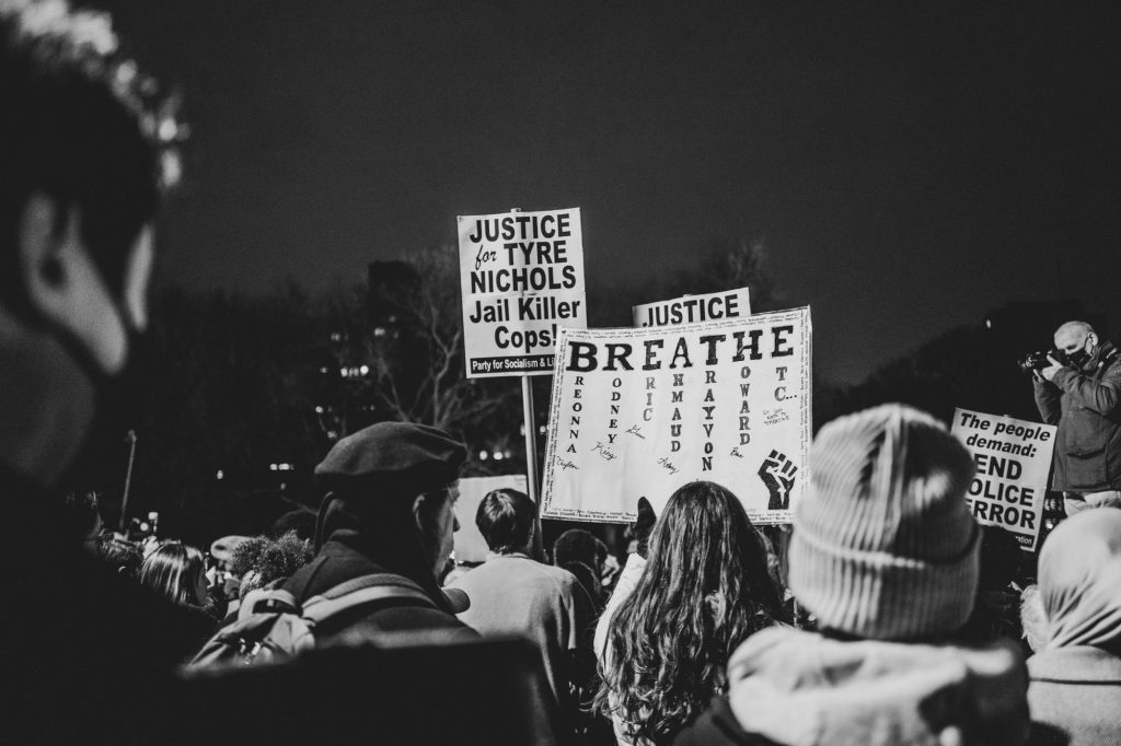 La manifestazione per Tyre Nichols, a New York. ph. Francesca Magnani