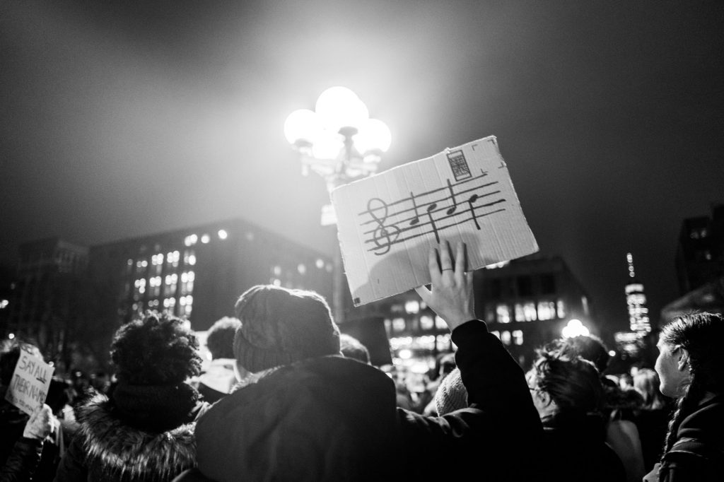 La manifestazione per Tyre Nichols, a New York. ph. Francesca Magnani