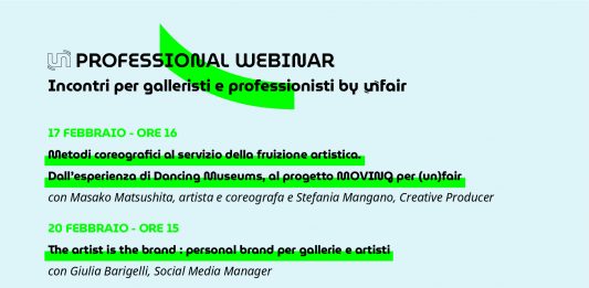 (un)professional webinar: incontri per galleristi e professionisti by (un)fair