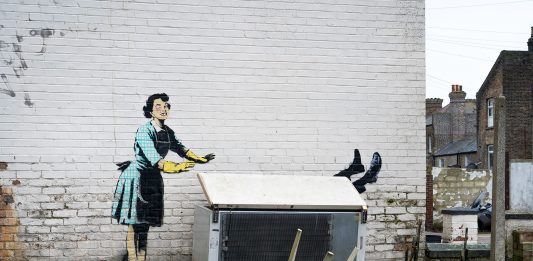 Banksy per San Valentino: una nuova opera contro la violenza sulle donne banksy san valentino