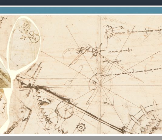 Il Codice Atlantico di Leonardo da Vinci ora disponibile online: nasce Leonardo//thek@ Leonardo//thek@: Ricostruzione virtuale della carta 878v del Codice Atlantico con tre frammenti conservati nella Royal Collection a Windsor
