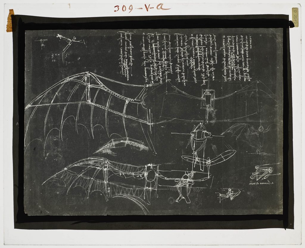 Leonardo//thek@: Lastra fotografica della carta 846v del Codice Atlantico