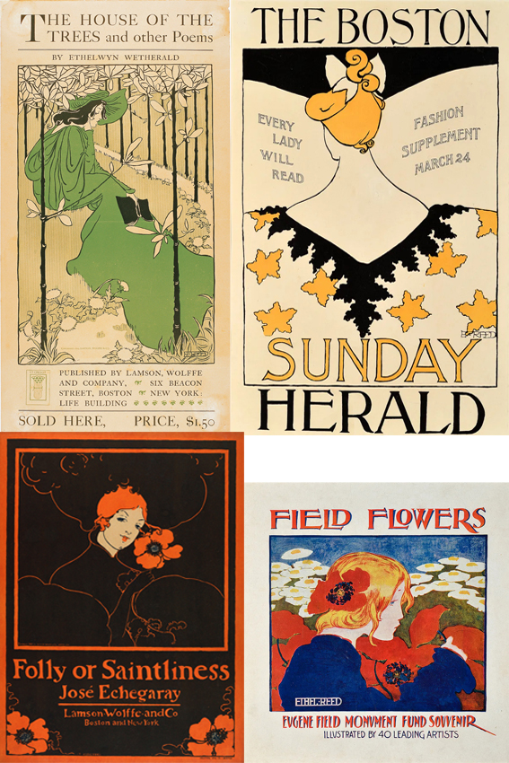Quattro poster di Ethel Reed