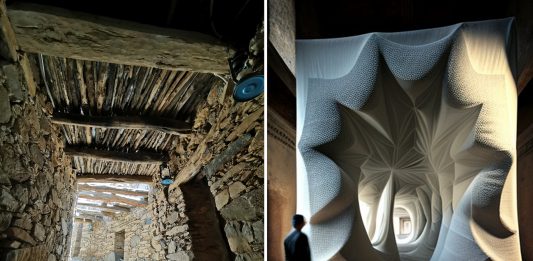 Il Padiglione dell’Arabia Saudita riflette sul tema dell’eredità dei materiali