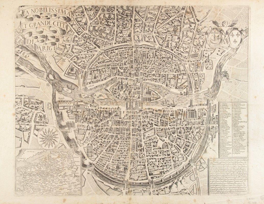 Florimi Matteo, La nobilissima et grane città di Parigi, XVII Secolo. Libreria Antiquaria Gonnelli