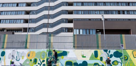 Roma, un nuovo murales a Serpentara: RUFA e Istituto Matteucci uniscono le forze