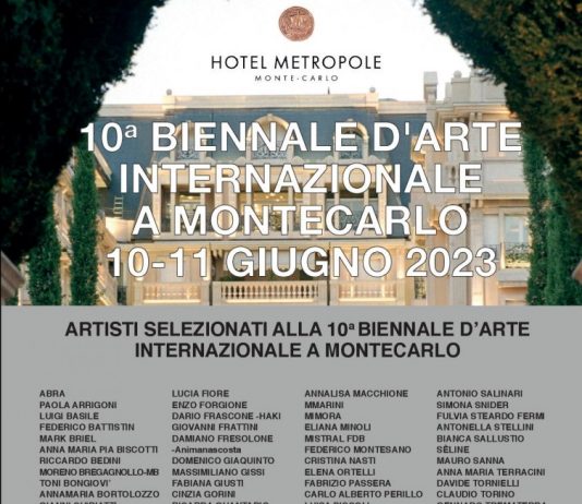 Esposizione degli artisti selezionati alla 10° edizione della Biennale internazionale di Montecarlo 2023