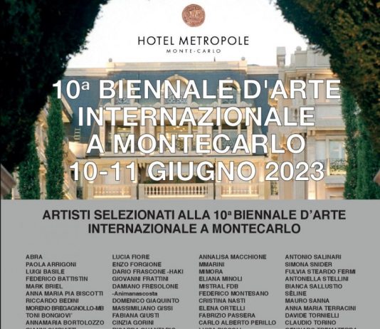 Esposizione degli artisti selezionati alla 10° edizione della Biennale internazionale di Montecarlo 2023 Esposizione degli artisti selezionati alla 10° edizione della Biennale internazionale di Montecarlo 2023