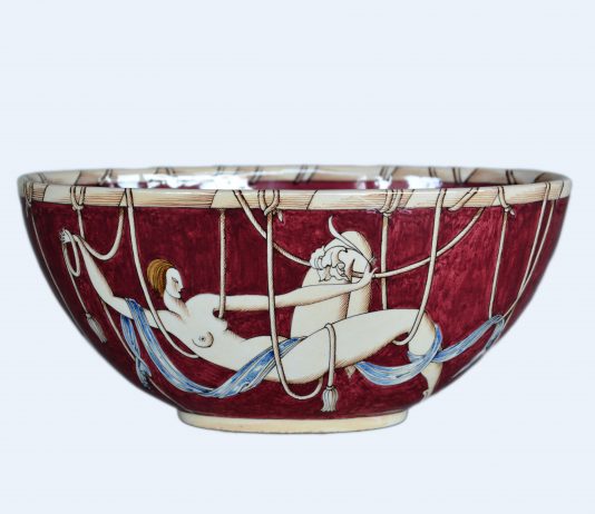 Richard-Ginori e Gio Ponti, 100 anni di design in mostra in Lombardia Gio Ponti_Emerenziana, Serie Le mie donne, ciotola ovale, maiolica, Società Ceramica Richard-Ginori