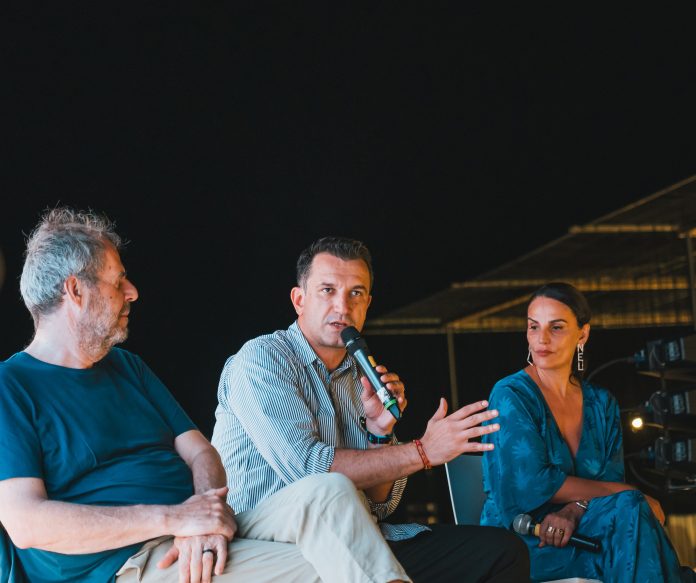 1.da sinistra Mario Cucinella_ Erion Veliaj_Anilda Ibrahimi_ph Alessio Ballerini