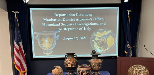 266 reperti archeologici di grande valore tornano in Italia dagli Stati Uniti