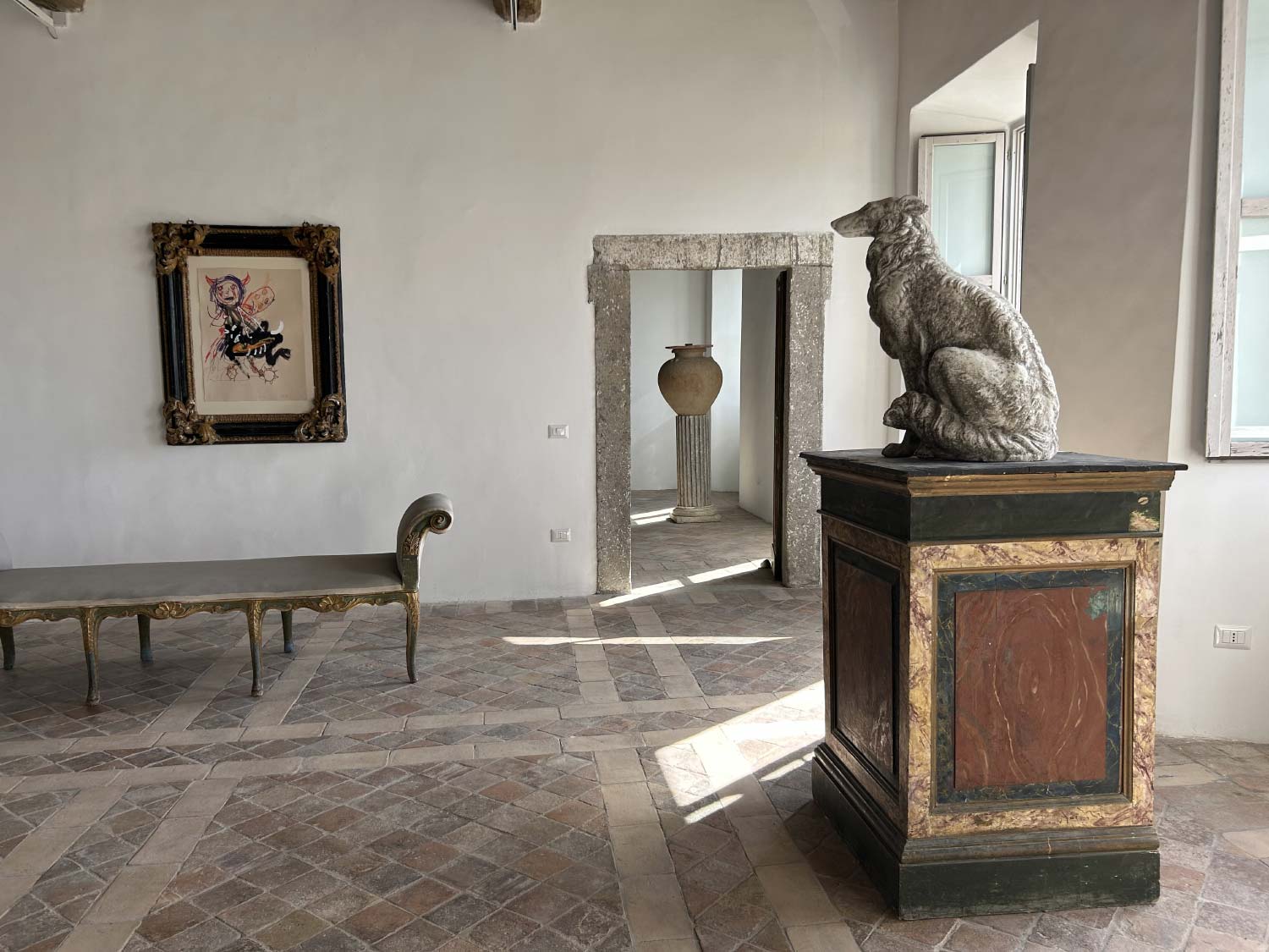 Palazzo Altemps-Twombly a Bassano in Teverina dove Cy Twombly ha dipinto dal 1975 al 2008, oggi sede della Fondazione Iris