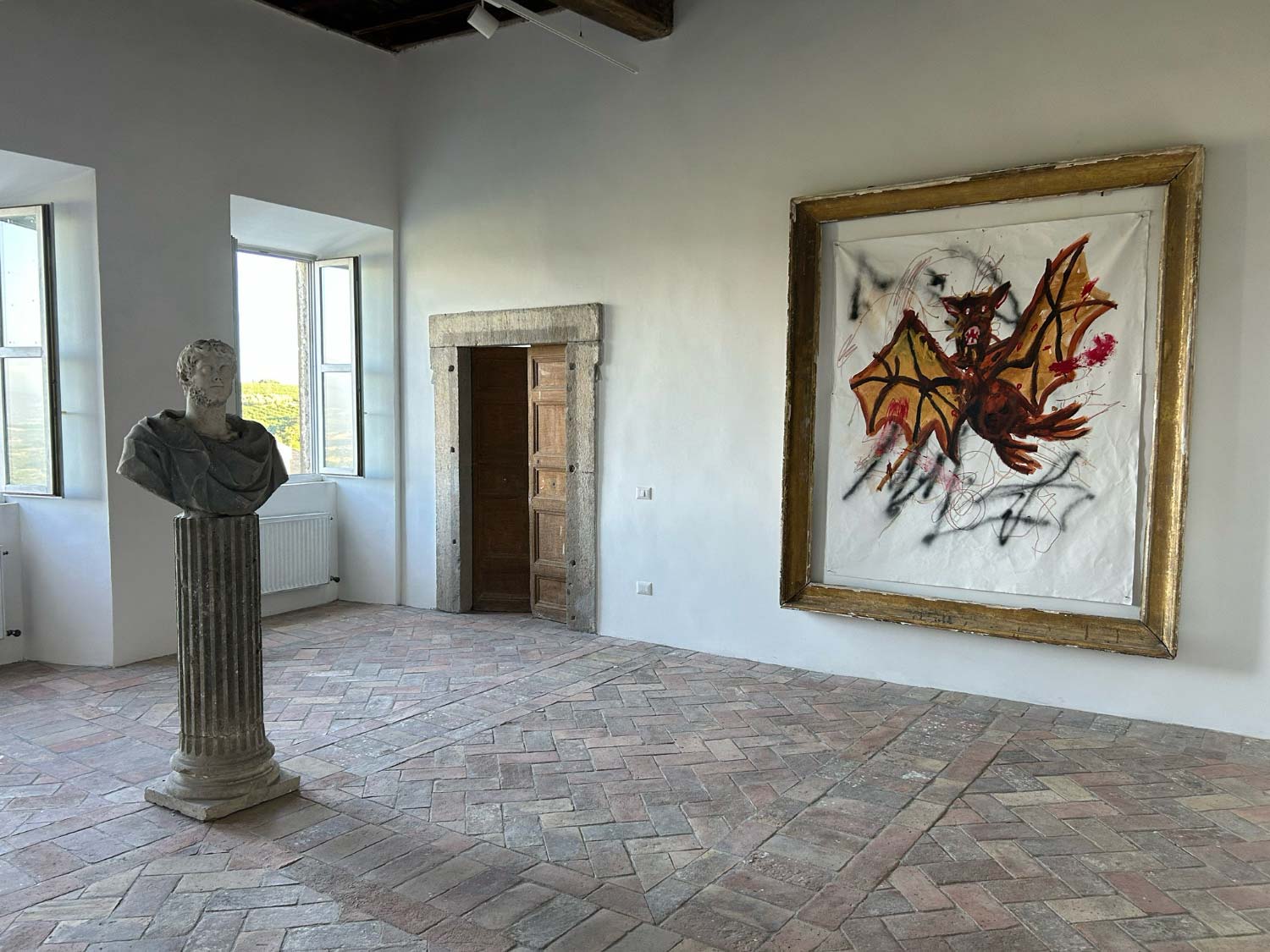 Palazzo Altemps-Twombly a Bassano in Teverina dove Cy Twombly ha dipinto dal 1975 al 2008, oggi sede della Fondazione Iris