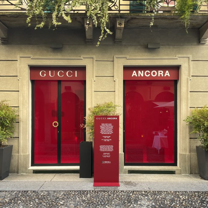 Gucci Ancora, veduta della mostra, Milano. Exhibita - XH Group, foto credits: Letizia Giannantonio