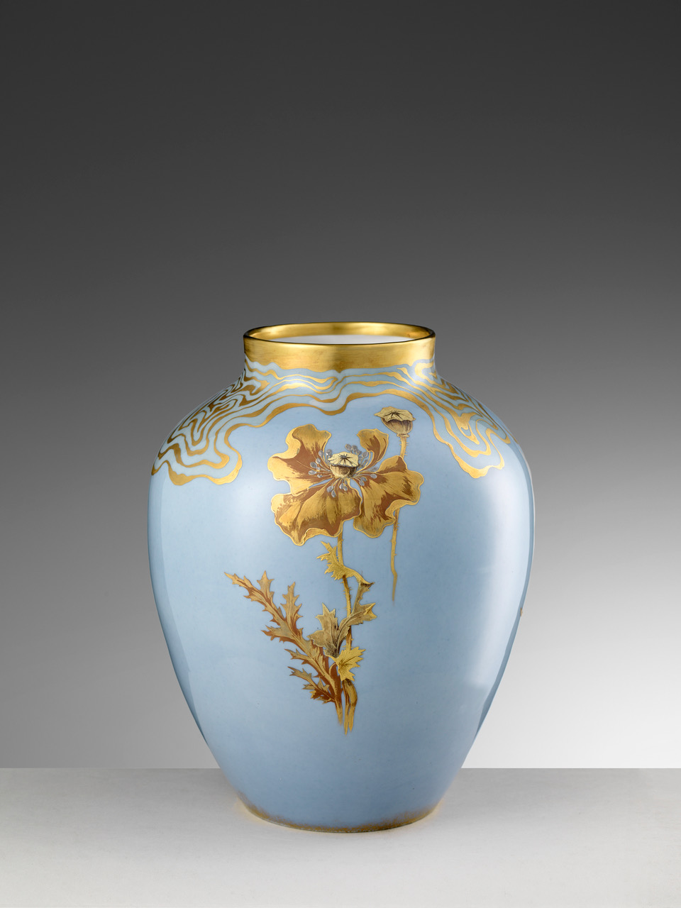 Richard-Ginori, Vaso con papaveri, porcellana, 1902 circa, Museo Ginori
