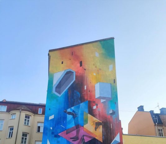 Etn!k, lo street artist italiano realizza un murale a Vänersborg