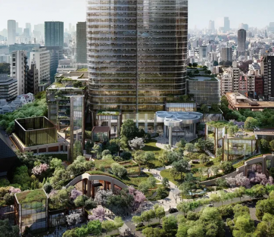 Pace Gallery apre a Tokyo e scommette sulla crescita del Giappone Rendering di Pace Gallery Tokyo © DBOX for Mori Building Co Ltd Azabudai Hills