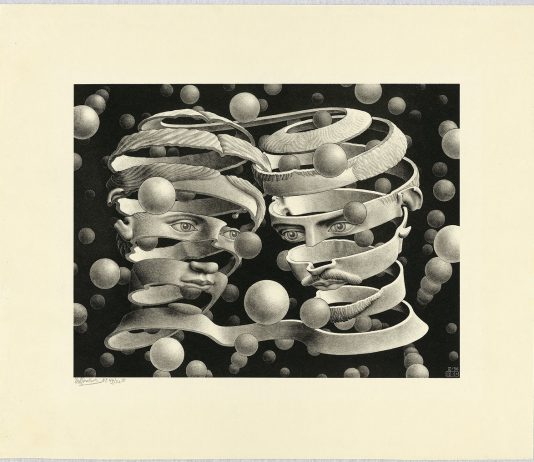 Escher, la matematica dell’illusione: la mostra a Palazzo Bonaparte di Roma Maurits Cornelis Escher Vincolo d’unione, 1956 Litografia, 253x339 mm Collezione M.C. Escher Foundation, Paesi Bassi All M.C. Escher works © 2023 The M.C. Escher Company. All rights reserved