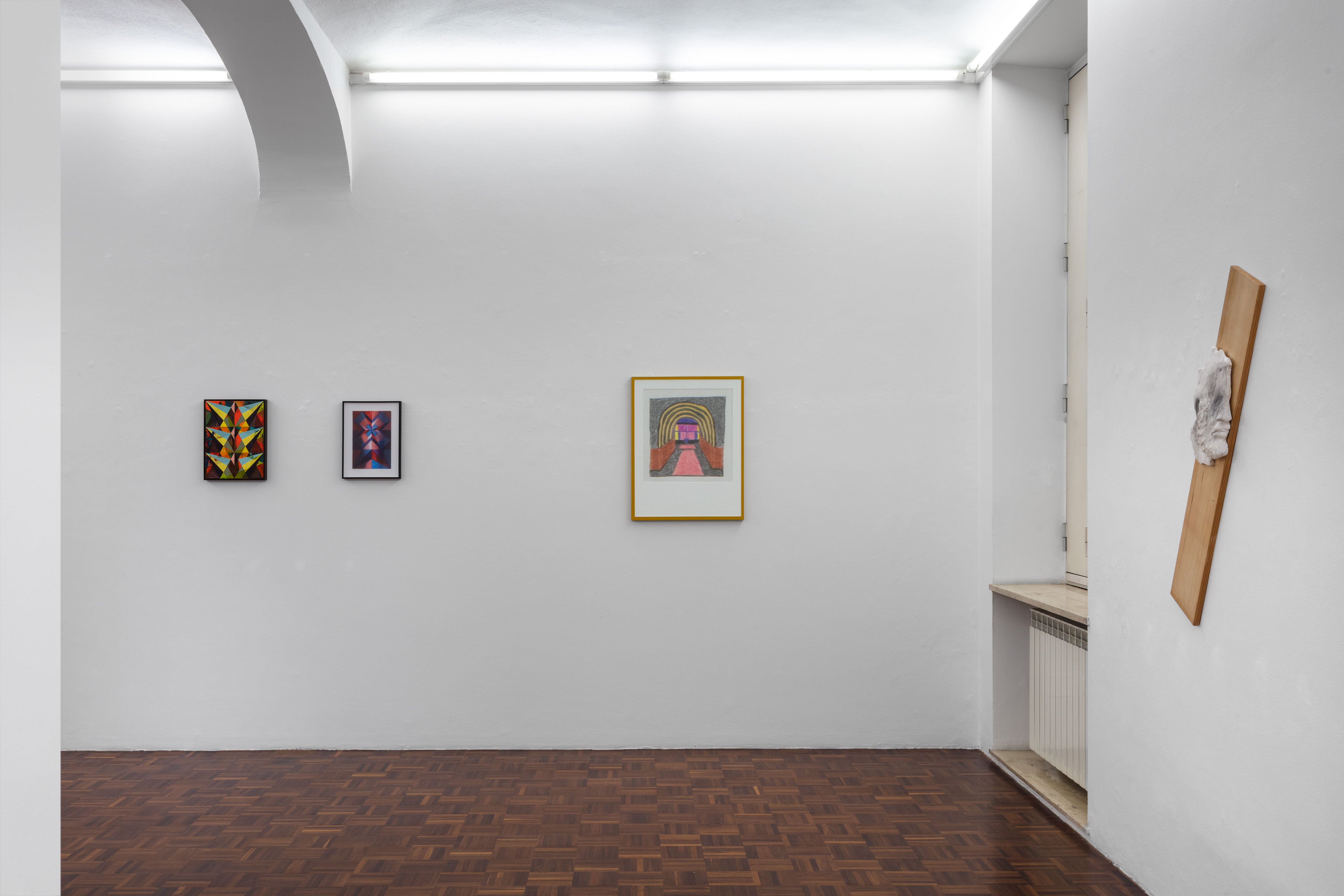 Installation view, Ghost track, Norma Mangione Gallery, photo credit: Sebastiano Pellion di Persano, courtesy Image of Norma Mangione Gallery and the Artists