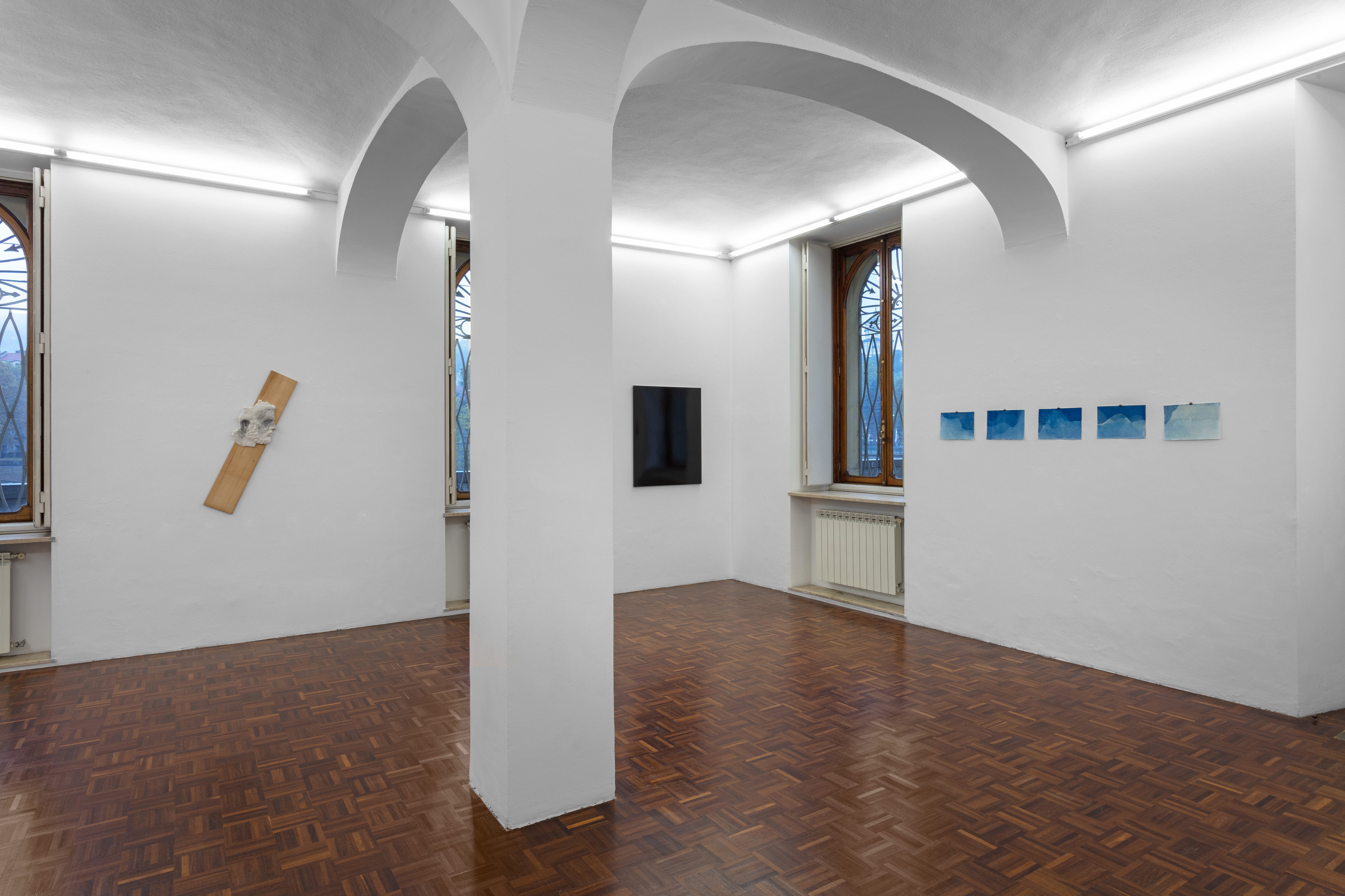 Installation view, Ghost track, Norma Mangione Gallery, photo credit: Sebastiano Pellion di Persano, courtesy Image of Norma Mangione Gallery and the Artists