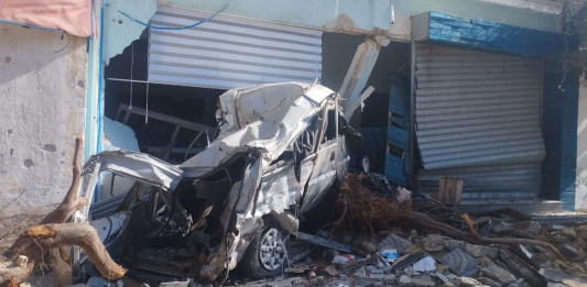 Gaza, la galleria d’arte Eltiqa distrutta dai bombardamenti L'esterno della galleria Eltiqa in via Omar Al-Mukhtar a Gaza City dopo il bombardamento israeliano del 4 dicembre