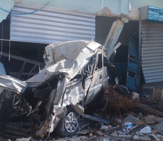 Gaza, la galleria d’arte Eltiqa distrutta dai bombardamenti L'esterno della galleria Eltiqa in via Omar Al-Mukhtar a Gaza City dopo il bombardamento israeliano del 4 dicembre