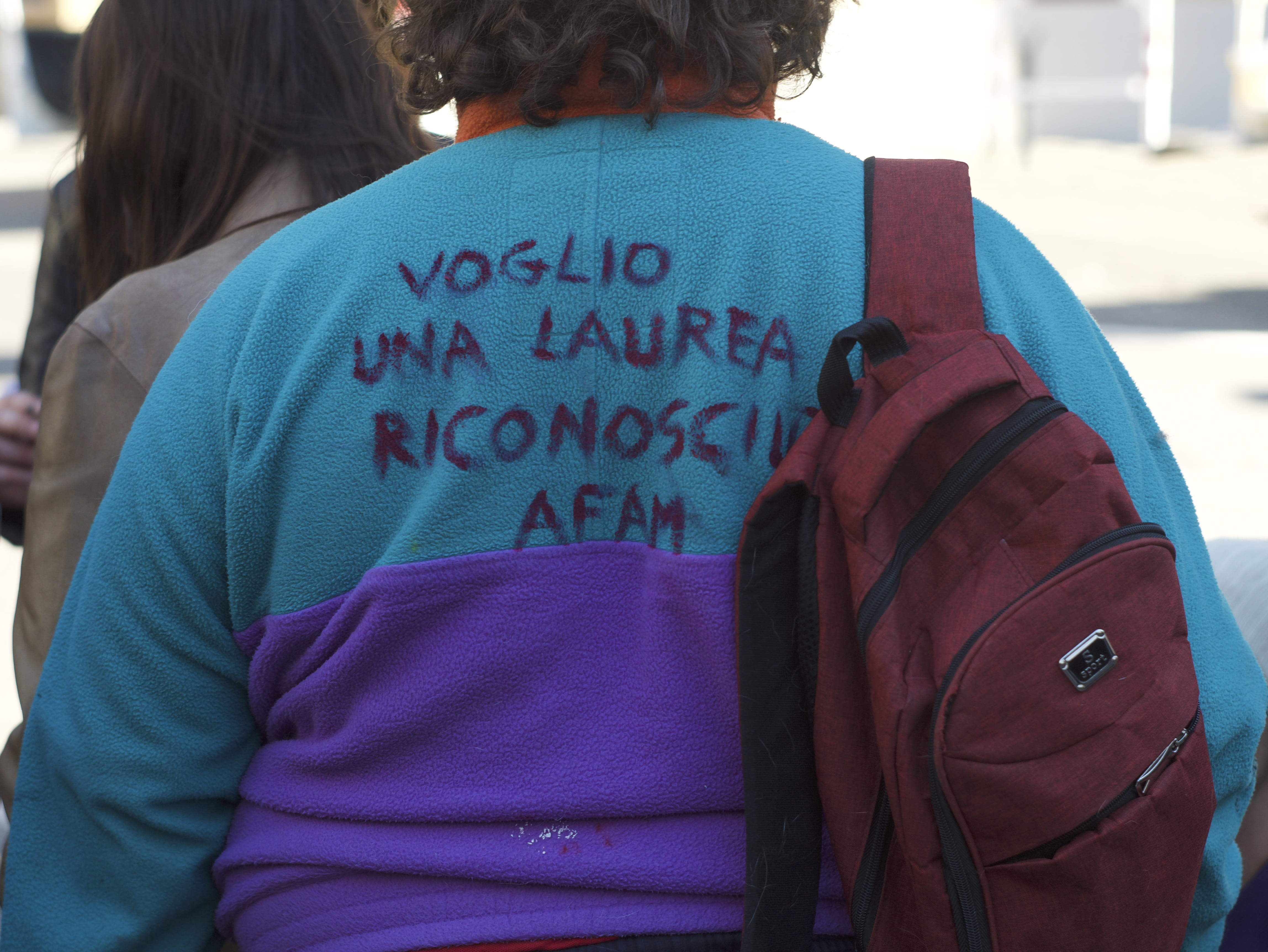 Manifestazione studenti AFAM, Roma, 19 dicembre 2023, ph. Claudio Tanda 
