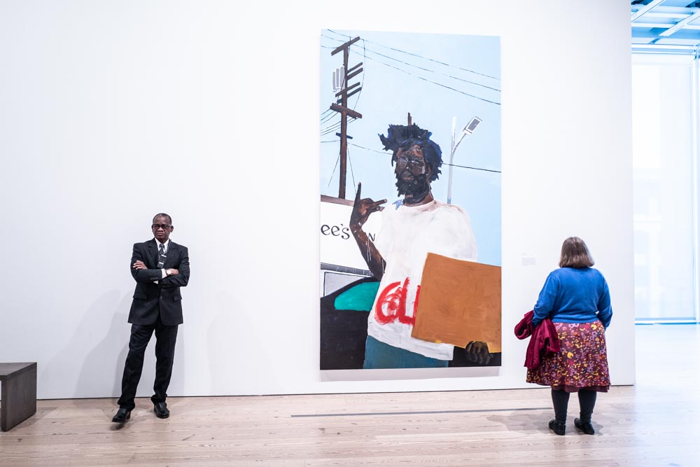 Henry Taylor, B Side, veduta della mostra al Whitney Museum of American Art, New York. Foto Francesca Magnani