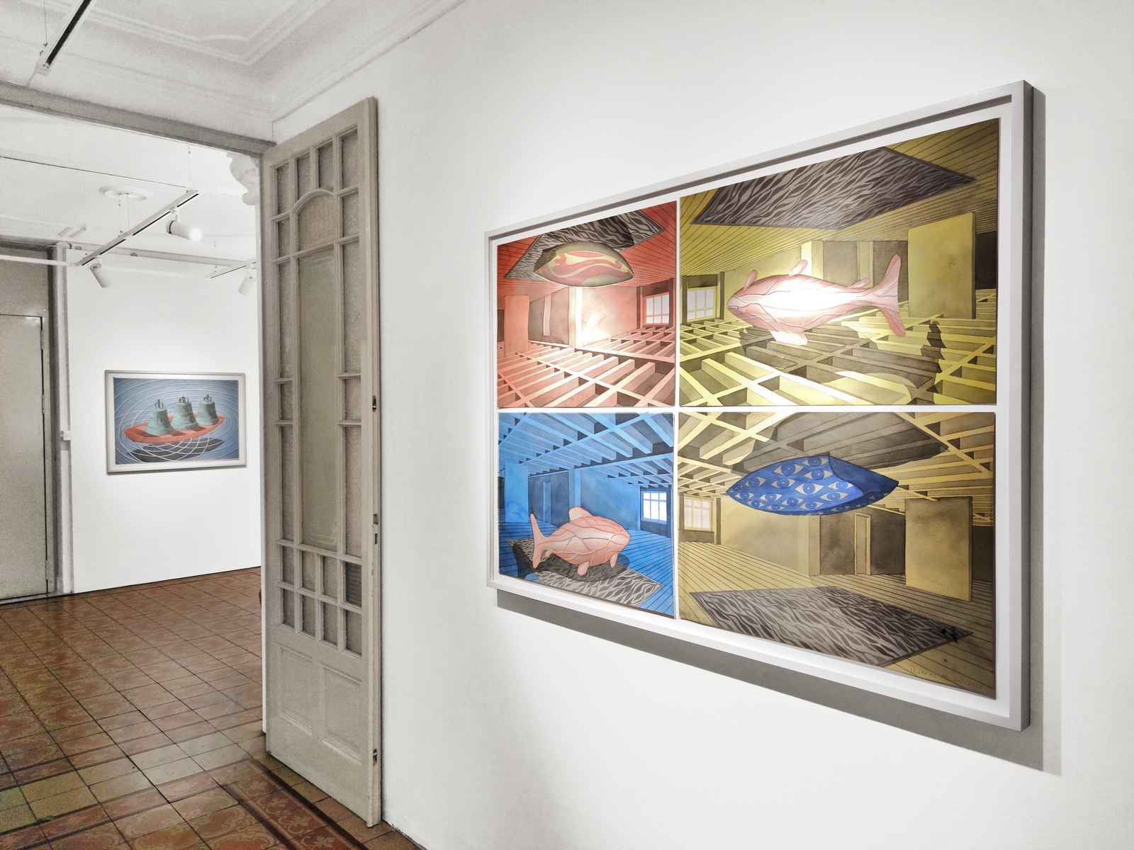 Veduta della mostra Thomas Huber. On Perspective, KROMYA Art Gallery, Lugano, 2023. Ph. Bruno bani
