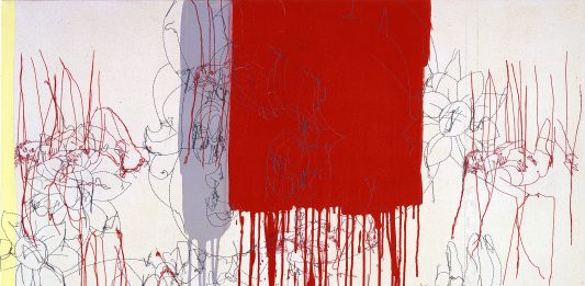 Il programma del Museo EMST di Atene interamente dedicato alle artiste Ghada Amer THE LITTLE GIRL, 2001 Acrylic, embroidery on canvas 132 × 127 εκ. ΕΜΣΤ | Presented as part of the D.Daskalopoulos Collection Gift