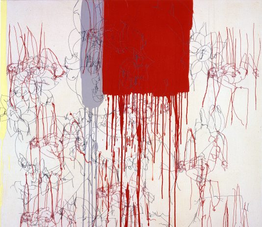 Il programma del Museo EMST di Atene interamente dedicato alle artiste Ghada Amer THE LITTLE GIRL, 2001 Acrylic, embroidery on canvas 132 × 127 εκ. ΕΜΣΤ | Presented as part of the D.Daskalopoulos Collection Gift