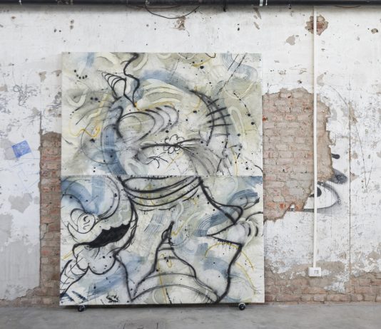 Informale e spray su tela: Alessandro Borgonovo in mostra da Lampo, Milano Alessandro Borgonovo, BRGNV Cruda Astrazione, veduta della mostra, Milano, 2024. Ph. Apostolos Diamantis, Courtesy Bianchizardin