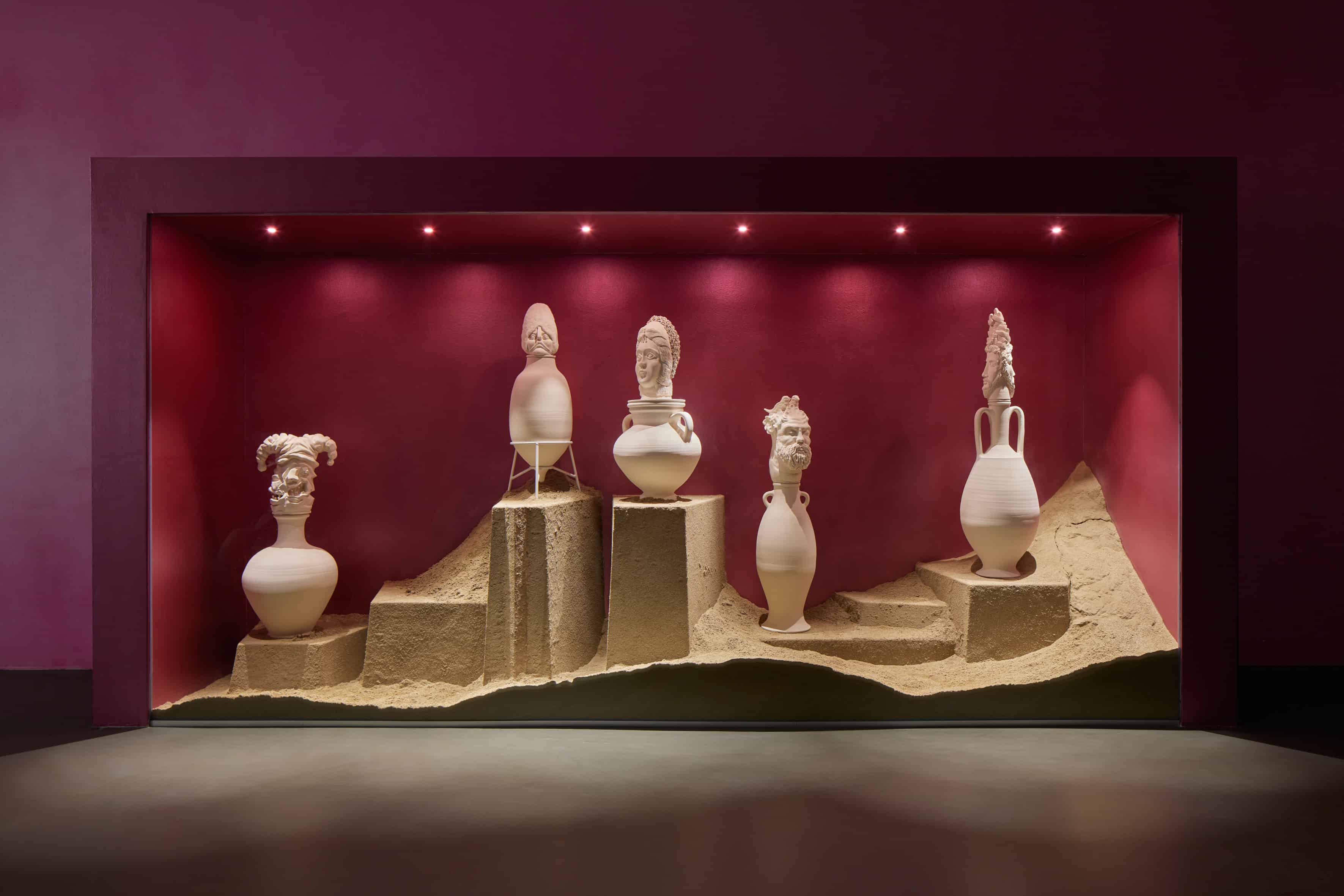 Wael Shawky, I Am Hymns of The New Temples, veduta della mostra, Galleria Lia Rumma, Milano, 2023