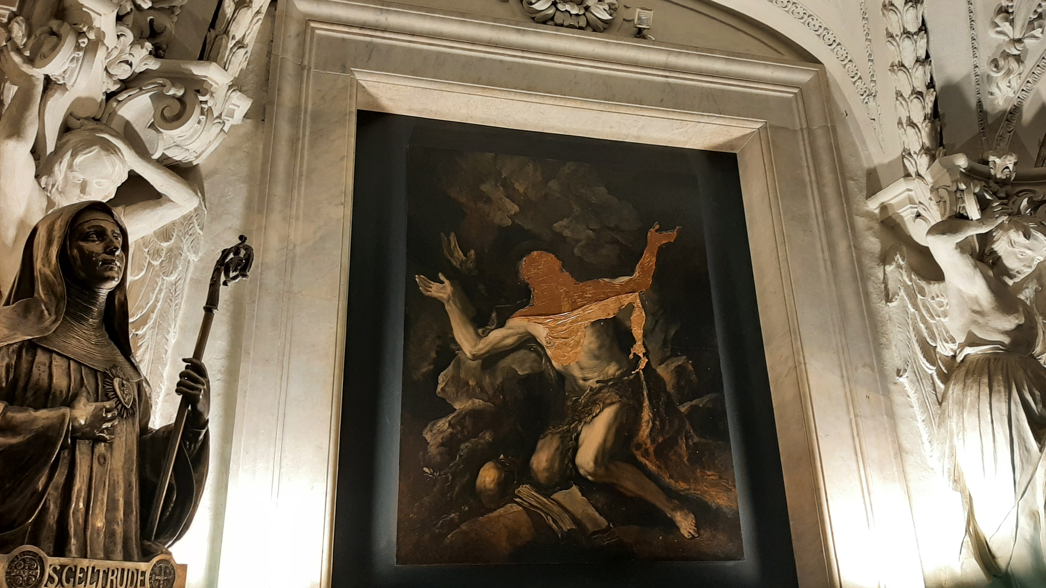 LUCE E SANGUE, di Nicola Samorì, veduta della mostra, Museo del Tesoro di San Gennaro, Napoli, 2023-2024