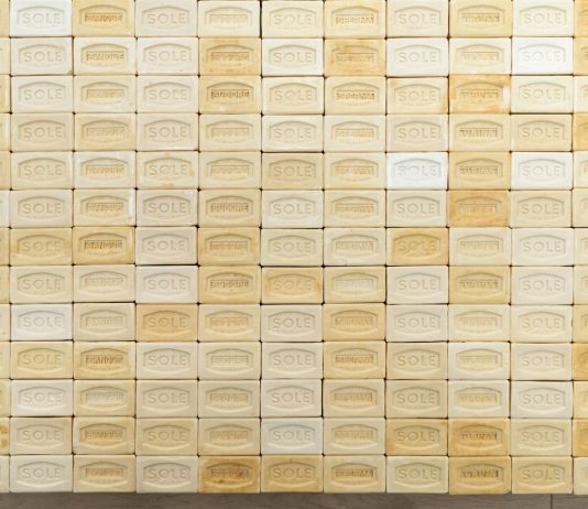 Napoli, il tempo sospeso di Elisabetta di Maggio in mostra allo Studio Trisorio Rape, 2001, Marseille soap cut by hand with scalpel, variable dimensions